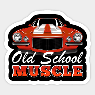 Old School Muscle Car Sticker